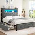 Jocoevol Full Upholstered LED Bed Frame by JOCOEVOL