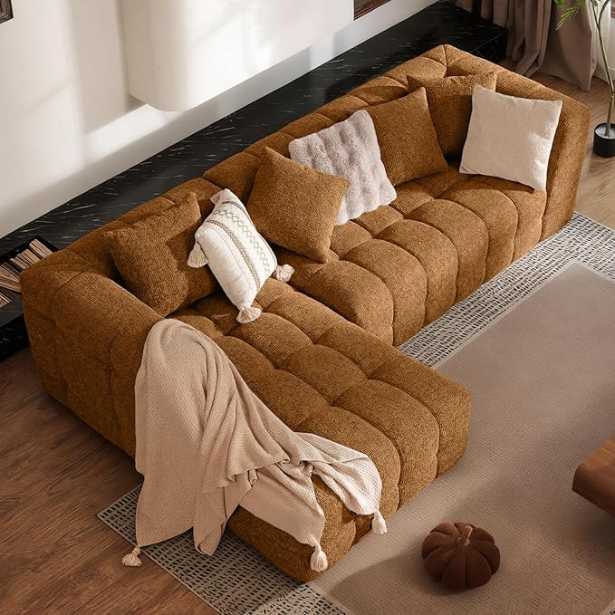 107" Boneless Couch with L by haveagoodday
