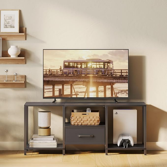 JARHETUN TV Stand with Fabric Drawer - Image 2