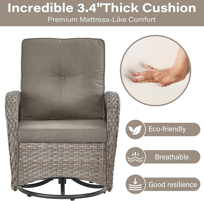 Belord 6 Pieces Wicker Patio Furniture Set - Image 6