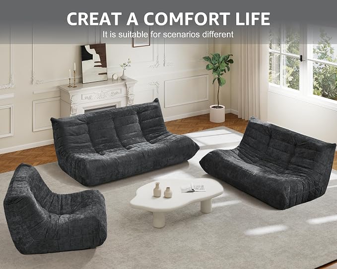 Bean Bag Chairs for Adults Giant Bean Bag Chair Memory Foam BeanBag Chair Bean - Image 8
