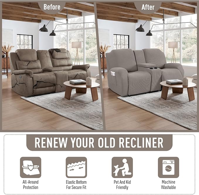 TAOCOCO Loveseat Recliner Cover - Image 4