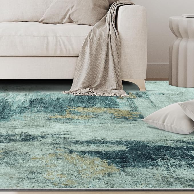 8x10 Area Rugs for Living Room Rug Washable: Abstract Large Rug for Dining Room - Image 9