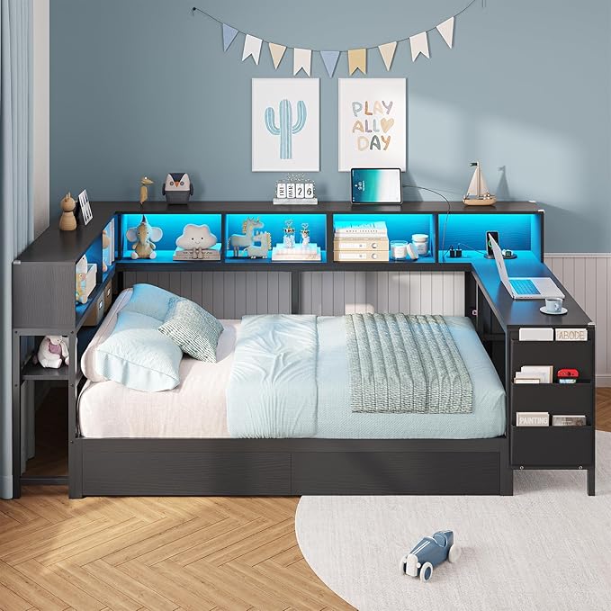 DICTAC Corner Twin Bed Frame - Image 2