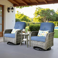 Weaxty Outdoor Swivel Rocker Patio Chairs, 3 Pieces Patio Furniture Set by Eco-ChicLivingBeautifullyAffordable