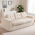 MAXYOYO Oversized Loveseat Sofa Couch, Upholstered Bean Bag Chair Cloud 3-Seat by MAXYOYO