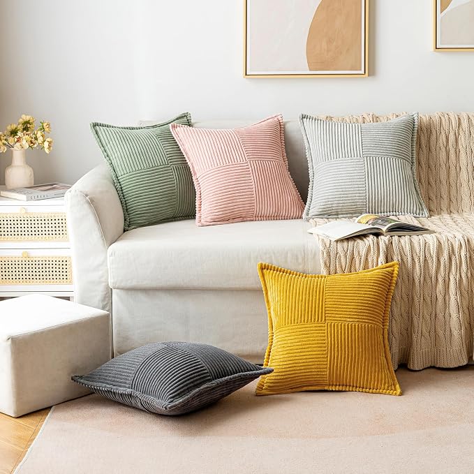 MIULEE Decorative Euro Sham Throw Pillow Covers - Image 3