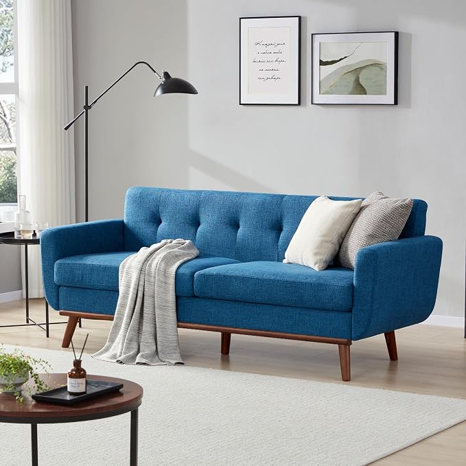 Kingfun 77.2" W Loveseat Sofa, Mid Century Modern Decor Love Seat Couches by KINGFUN-Anexcitingoption