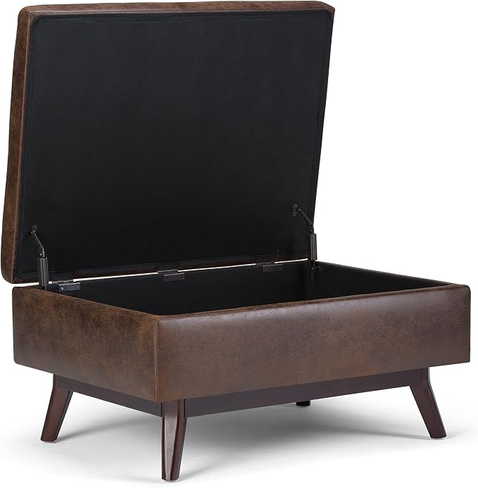 SIMPLIHOME Owen Coffee Table Storage Ottoman - Image 5