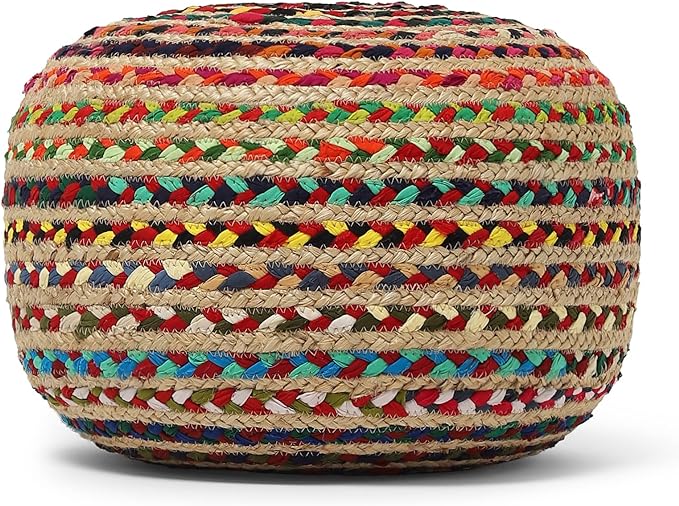 REDEARTH · Round Pouf Ottoman - Image 4