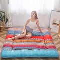 MAXYOYO Bohemian Retro Floor Mattress Vintage Floral Japanese Futon Mattress by MAXYOYO