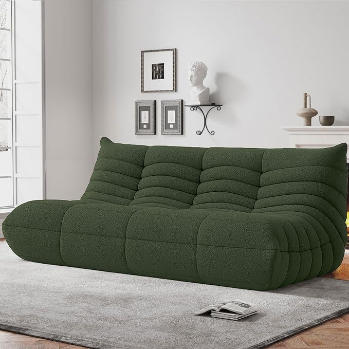WHGBJA Bean Bag Chairs for Adults, BeanBag Reading Chair Memory Foam Couch by WHGBJA