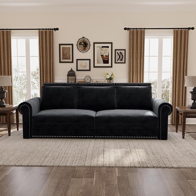 3 in 1 Convertible Sleeper Sofa Bed, 93.7" King Size Sofa Sleeper - Image 5