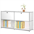 Metal Sideboard with 2 Flap Doors, DIY Modern Home Furnishing, Foyer by SIMPLINK