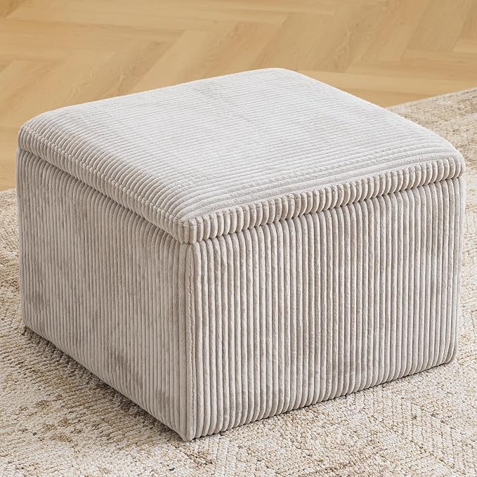 Cube Storage Ottoman, Ottoman Footstool - Image 7