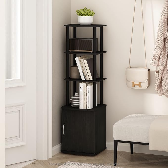 Furinno Turn-N-Tube Tall TV Entertainment Side Table Display Rack - Image 2