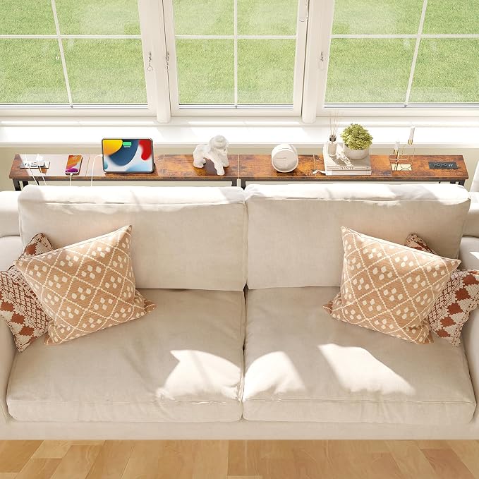 ELYKEN 2 Pack 5.9" Narrow Console Sofa Table - Image 2