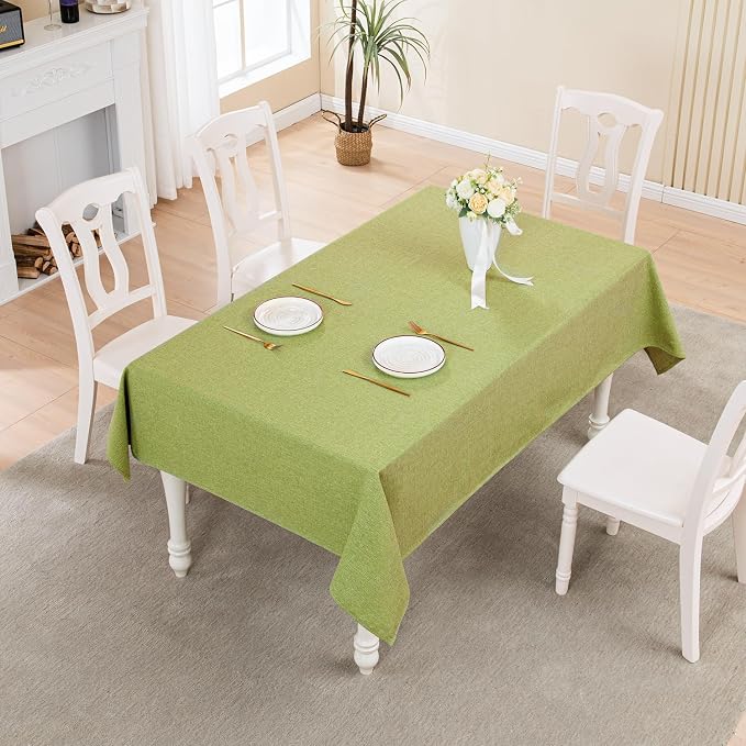 BALCONY & FALCON Rectangle Tablecloth Washable Wrinkle Resistant and Water - Image 5