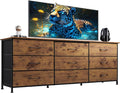 WLIVE 63''W Dresser for Bedroom, Dresser TV Stand for 65, 75 inch TV, Wide by WLIVE