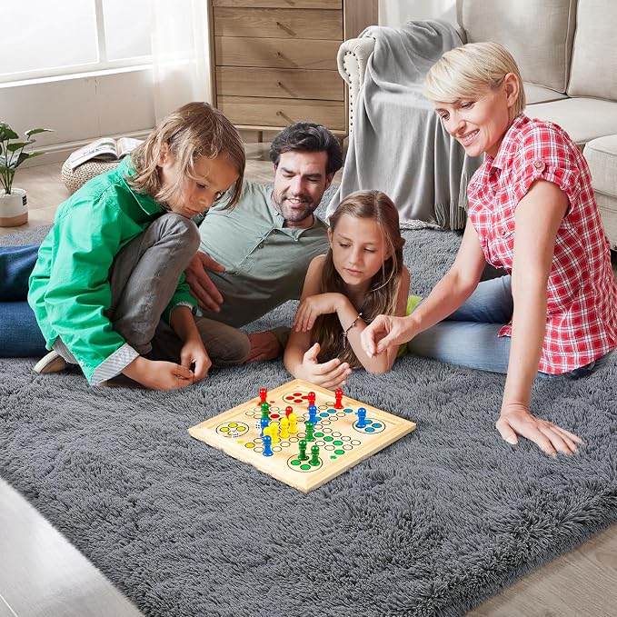 Shag Area Rugs for Bedroom Living Room, 5X8 Ultra Soft Fluffy Area Rugs for Dorm - Image 2