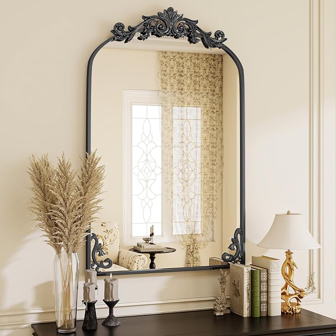 VooBang 26x38 inch Vintage Arched Bathroom Mirror - Image 2