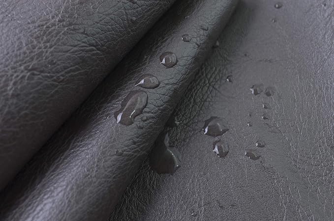 Wento Thick 2 Yard Faux Leather Fabric Soft Skin Grain PU Leather Fabric - Image 4