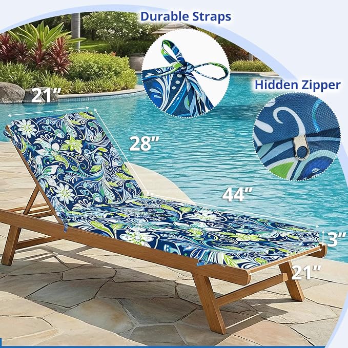 Fabuday Chaise Lounge Chair Cushions - Image 2