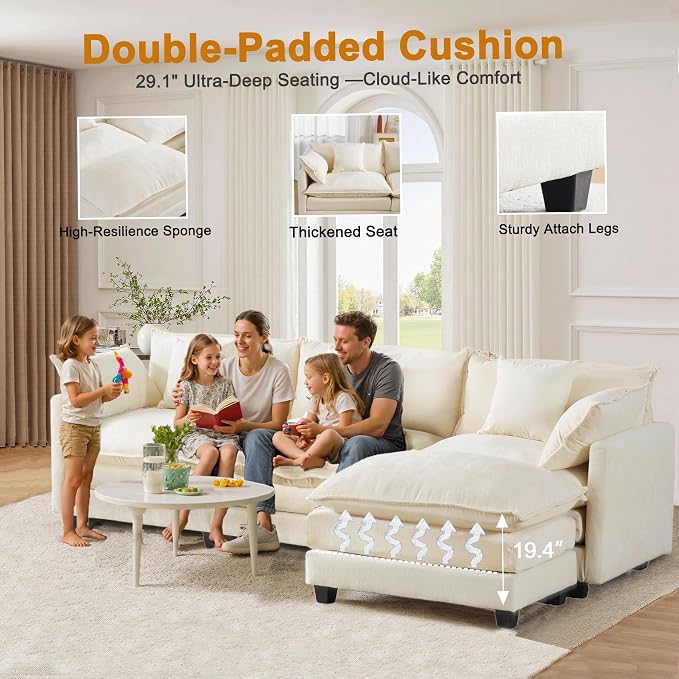 Expandable Modular Sectional Sofa - Image 4