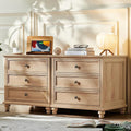 Joaxswe 24" Wide Farmhouse Night Stand Set of 2, Large End Table by Joaxswe