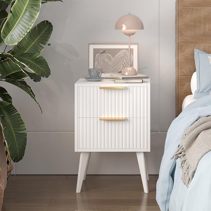 YAUKOMEL Fluted Nightstand - Image 2