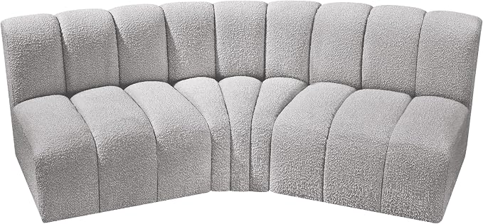 Meridian Furniture 102Grey-S3B Arc Collection Modern | Contemporary Modular Sofa - Image 5