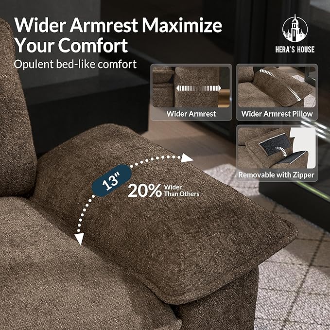 HERA'S HOUSE 124" Modular Sectional Sofa, Oversized L Shaped Couches - Image 3