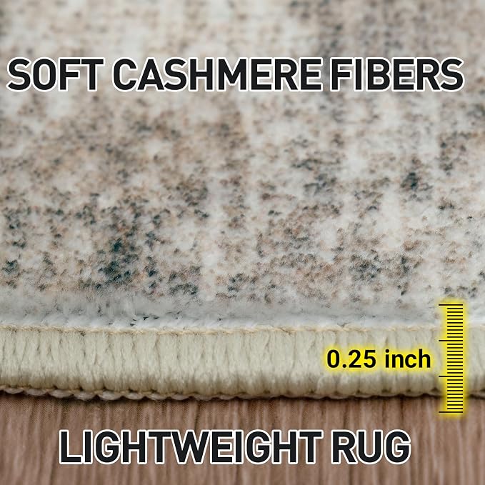10x14 Area Rugs Washable Rug: Modern Abstract Living Room Rug Soft Anti-Skid - Image 7
