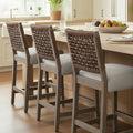 27" Rustic Counter Height Bar Stools by DMFurniture
