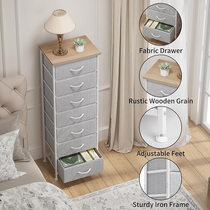 Fixwal Tall Dresser for Bedroom, Storage Dresser Organizer - Image 4
