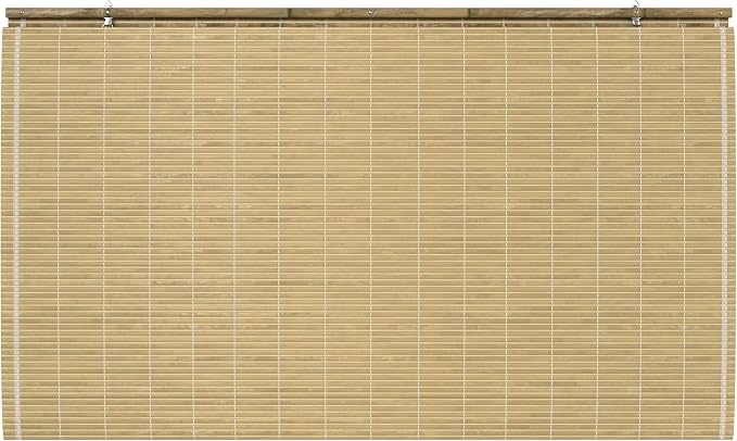 Red Lantern Burnt Bamboo Cordless Window Shade - Image 6