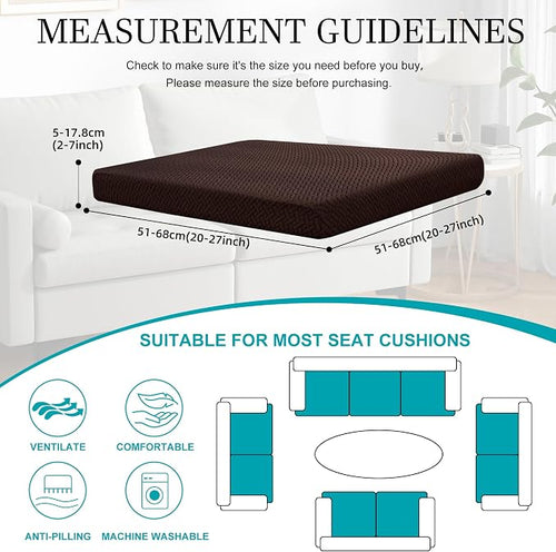 12Pcs Stretch Patio Cushion Covers, Outdoor Couch Covers Replacement, Outdoor - Image 2
