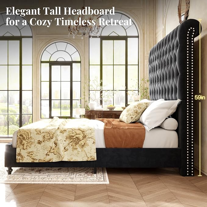 Jocisland King Size Bed Frame - Image 4