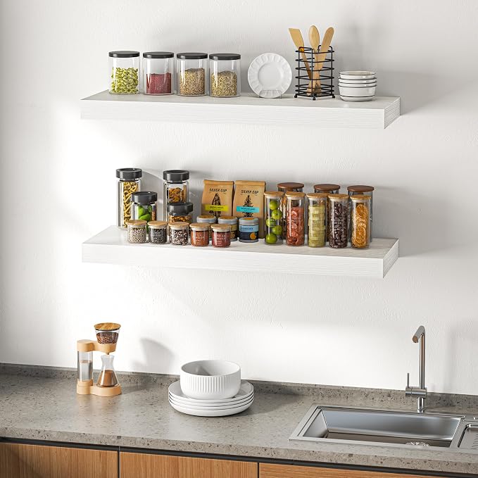 Dreamland 40" Floating Shelves for Wall, Wall-Mounted Shelves for Bedroom - Image 7