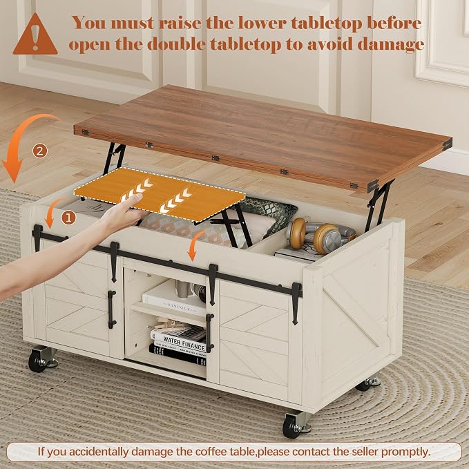 Turosur Lift Top Coffee Table - Image 8