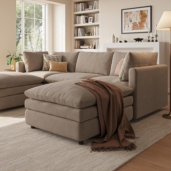 97" Cloud Couches for Living Room, 29.1" Deep Seat Modular Sectional Sofa - Image 6