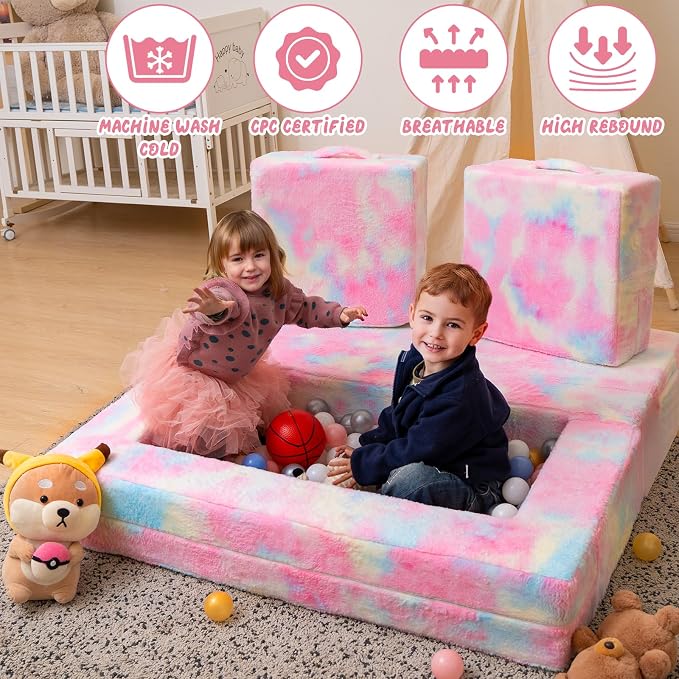 Cvortll Modular Kids and Toddler Play Couch, Convertible Folding Sofa, 3-in-1 - Image 7
