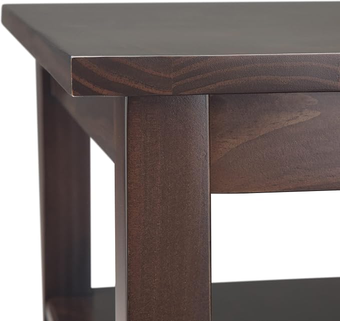 SIMPLIHOME Warm Shaker Solid Wood 14 inch Wide Transitional-Style Narrow Sides - Image 8