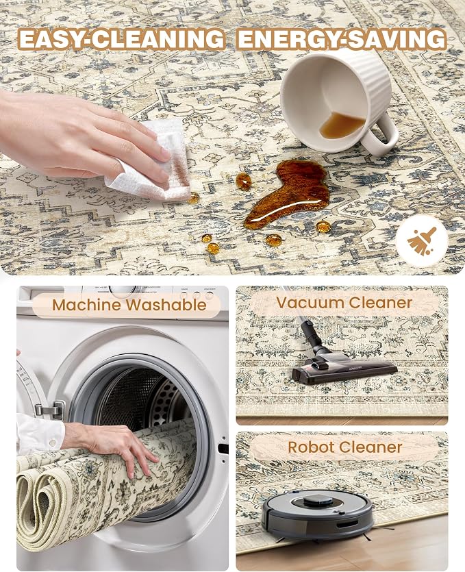 Runner Rug 2x6, Non Slip Washable Rugs - Image 8