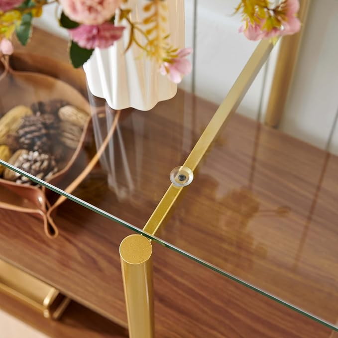 LumFurn Glass Console Table for Living Room, Foyer & Entrance, H41 x W14 x - Image 7