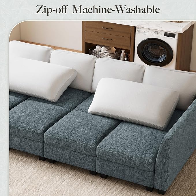 Belffin 86.2" Sectional Sleeper Sofa Bed - Image 6