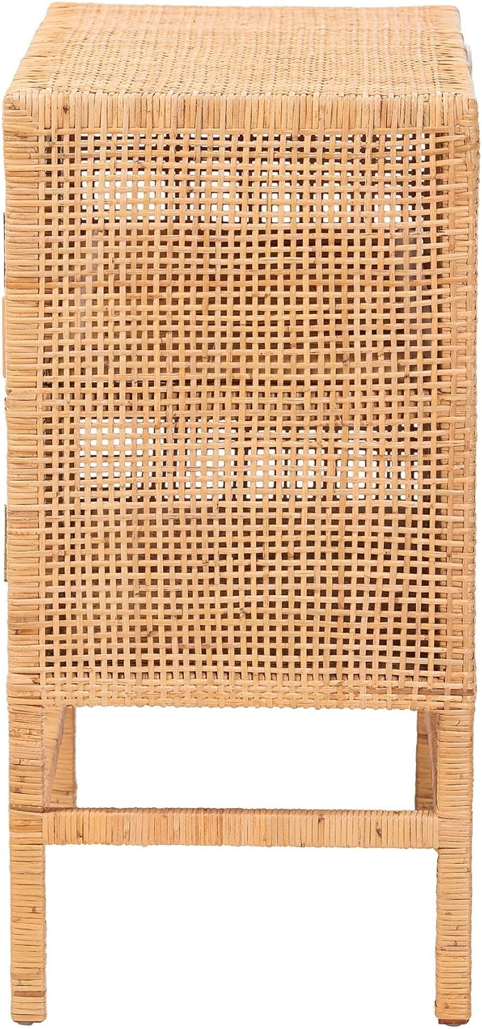 Bali & pari Vivan Natural Rattan Storage Cabinet - Image 5