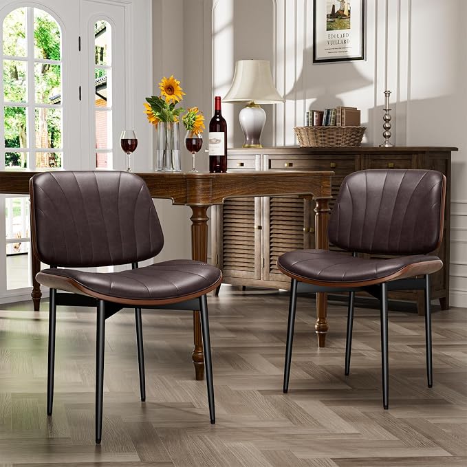 YaFiti Dining Chairs Set of 2, Dining Room and Kitchen Chairs, Mid Century by YaFiti