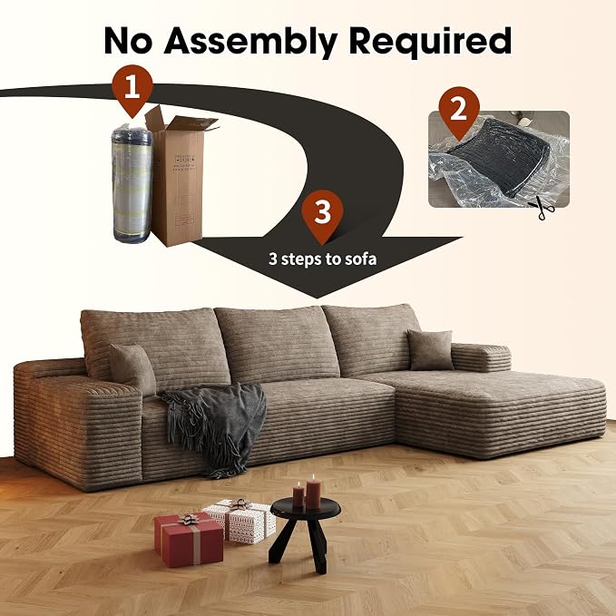 AUGOP 108" Sectional Couches for Living Room Modern Modular Sofa - Image 6