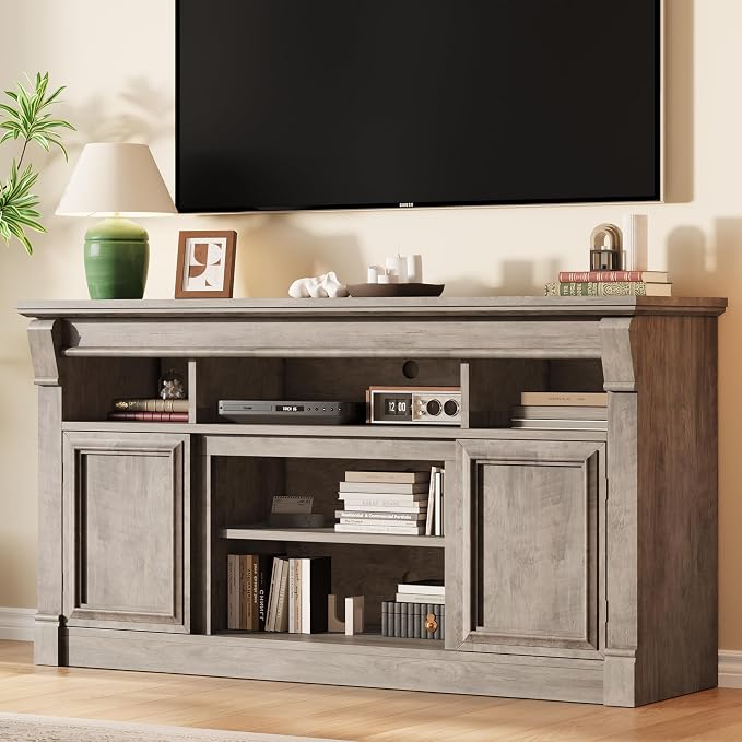 IDEALHOUSE Farmhouse TV Stand for TVs Up to 65", Entertainment Center - Image 2